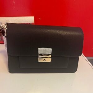 New with tag Kate Spade Black Crossbody Bag with Gold Clasp